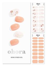 ohora Strisce per unghie in gel semipolimerizzato (N Delicato) - Funziona con qualsiasi lampada UV per unghie, qualità professionale, lunga durata, facile da applicare e rimuovere