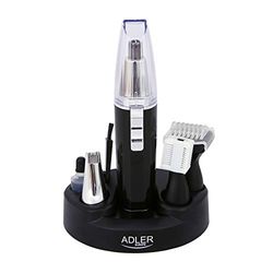 Adler AD 2907 Cortapelos Profesional para Nariz y Orejas, Kit Completo