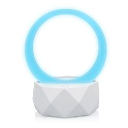 DAM. Altoparlante Y1 Bluetooth 5.0, con anello luminoso Ambiente LED RGB. Colore: bianco