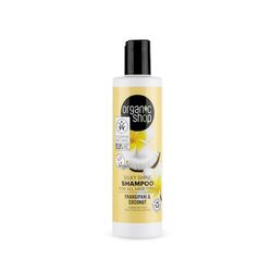 Organic Shop All Hair Types Silky Shine Shampoo Frangipani and Coconut, 280 ml
