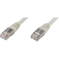 econ connect F6TP1GR RJ45 nätverkskabel, patchkabel CAT 6 S/FTP 1,00 m grå parskärm