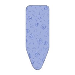 Housse pour plancha 130 x 48 cm, matériau métallique, pictogrammes Bleus, idéal pour protéger et Prolonger la durée de Vie du Fer.