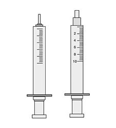 neoLab E-4232 volledig glazen spuit, Luer-kegel, 3 ml, borosilicaatglas