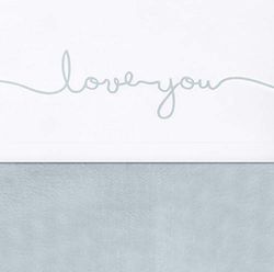 Jollein Love You, 75 x 100 cm, watergroen