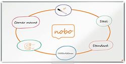 Nobo Premium Plus Lavagna Magnetica Laccata - 1800x900 mm, Cornice in alluminio, Certificazione Ecolabel UE, 1915160