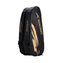 HUNDRED Cosmogear Badminton Kit-Bag (Teal Blue, Large) | Unisex | Material: Polyester | Double Zipper Bag with Front Zipper Pocket