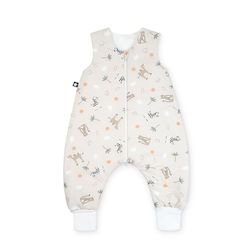 Julius Zöllner Slaapoverall Jumper Jersey, warme vulling 2,5 TOG, wasbaar op 60 °C, Made in Germany, Oeko TEX Standard 100, savanne beige, maat 104