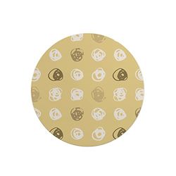 Questo Casa, Round Digital Printed Mouse Pad, Non-Slip Base, for Office and Home, Diameter:22cm