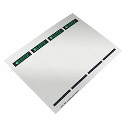 Leitz PC-beschrijfbare rugetiketten - papier, kort/breed, 100 stuks 85 PC-beschriftbare Rückenschilder - Papier, kurz/breit,100 Stuk grijs