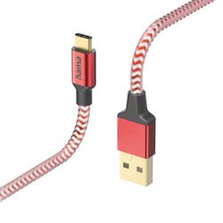 Hama Cavo di ricarica Reflective USB A a USB C, nylon, 1,5 m (ricarica rapida, cavo di ricarica per cellulare, cavo dati, cavo USB, cavo per cellulare, USB tipo A tipo C, antipiega, flessibile,