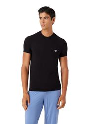Emporio Armani Maglietta da Uomo con Scollo a V Soft Modal T-Shirt, Nero, S