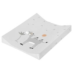 Julius Zöllner Matelas à langer à 2 cales - Motif savane - Gris - Taille 60/71 cm