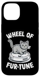 Wheel Of Fur-Tune Robot Vacuum Cleaner Funny Cat Case for iPhone 14