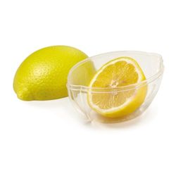 Snips, 12 x 9 x 9 cm, Guarda Limones, Recipiente de Almacenamiento de Alimentos, Nevera, Made In Italy, 0% BPA y ftalatos, Amarillo