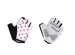 XLC CG-S10 korte handschoenen, wit, rode stippen, volwassenen, uniseks, meerkleurig (meerkleurig), XXL