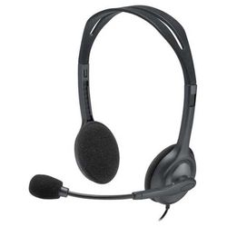 Logitech H111 3,5 mm analoge stereo headset met boom microfoon, zwart