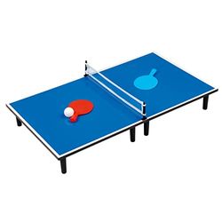 Bino world of toys Jeu de Tennis de Table pour Enfant (Jouet pour Enfants pour l'intérieur et l'extérieur, 16 pièces, avec Balle et Filet, Jouet d'extérieur pour Enfants à partir de 3 Ans