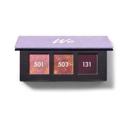 We Make-Up As Mini Palette - Sparkle (501,503,131) - 3 ombretti ultra pigmentati a lunga durata, oro rosa, rosso, viola, con specchio
