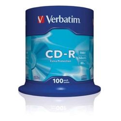 CD-R 700 Mo 52x, boîte de 100 unités, Enregistrement Audio et données, idéal pour Le Stockage et la Distribution de fichiers.