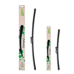 VALEO CANOPY Wiper - Flat Wiper Blade Kit Made from Natural And Recycled Materials CAN75+CAN20 - Front - Lengths: 24 inches+15 inches - (Pack of 2)