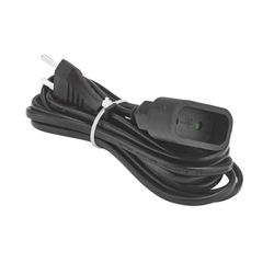 Extensão 2P 6A 2X0,75 Mm² Ho3Vv-H2-F 3M preto