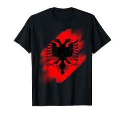 Vintage Albania Country - Bandiera albaniana Maglietta