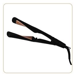 LITTLE BALANCE 8625 Ionic Twist & Liss, Lisseur Boucleur cheveux 2 en 1, Finition Longue, Température réglable, Technologie Ionique avec plaques Céramique/Tourmaline, Noir