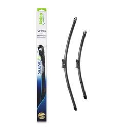 VALEO Piaçaba silencioso - VF896 - kit de alto desempenho, visibilidade superior na estrada, instalação fácil, folhas planas originais de 680 mm, 500 mm, dianteiras, conjunto de 2 escovas, 577896