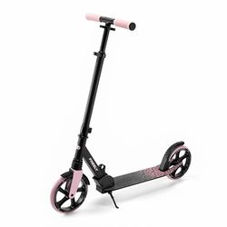 Kinderkraft Freely Scooter dai 3 anni in su, monopattino per bambini fino a 100 kg, pieghevole veloce, ruote in PP, rosa