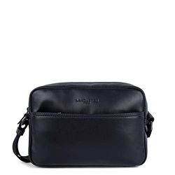 Lancaster Soft Vintage Homme, Bolso para Hombre, Noir_Bleu, Talla Única