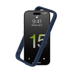 RHINOSHIELD Bumperhoesje compatibel met [iPhone 15 Pro Max] | CrashGuard - schokabsorberend slank ontwerp beschermhoes 3,5 m valbescherming - marineblauw