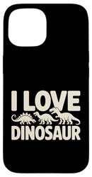 I Love Dinosaur Fun Jurassic Style Case for iPhone 15
