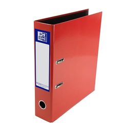 Oxford Premium A4 Lever Arch File, Red Single Folder, Heavy Duty