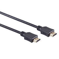 Cabo de extensão HDMI com ficha dourada, 1 m