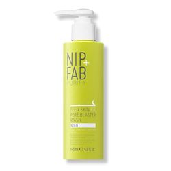 Nip + Fab Teen Skin Fix Pore Blaster, Night Facial Cleansing Gel, Salicylic Acid, Wasabi Extract, Tea Tree, Anti-acne Treatment, Purified Pores, 145 ml