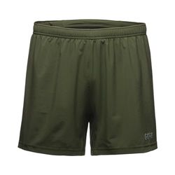GORE WEAR R5 5 Inch Pantaloncini Uomo, Verde Utilitario, 3XL