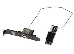 KALEA-INFORMATIQUE Scheda controller di rete M2 RJ45 10G LAN 10 GIGABIT ETHERNET per porta PCIe M2, chiave M o B+M con CHIPSET AQUANTIA AQC113