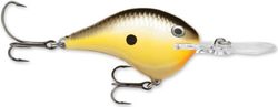 Rapala Dives-To Series Lure with Two No. 3 Hooks, 4.2 m Swimming Depth, 7 cm Size, Old School