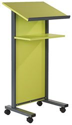 Metroplan Coloured Panel Front Lectern - Lime