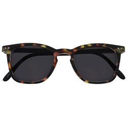 OPULIZE Bex Reading Sunglasses Iconic Large Square Designer Frame Spring Hinges Scratch Resistant Tinted Lens UV400 Protection Matt Brown Tortoishell Matt Black Arms Mens Womens S64-2 +2.50