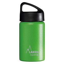 Laken Classic Garrafa térmica de aço inoxidável 18/8 e parede dupla a vácuo, unissexo adulto, verde, 350 ml