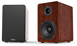 Wiibo Karino 200 Oak - Altavoces HiFi de Estantería - Potencia de 100W - 2 Vías Bass Reflex - Tweeter de 2 Pulgadas y Woofer de 5 Pulgadas - Sonido Envolvente