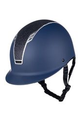 HKM Glitter Casque d'équitation Adulte Unisexe, Rouge foncé/Noir, 51-55 cm