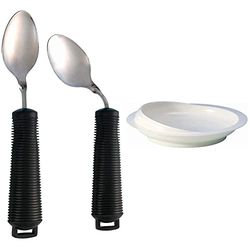 Aidapt Bendable Spoon (Eligible for VAT Relief in The UK) & Scoop Plate (Eligible for VAT Relief in The UK)
