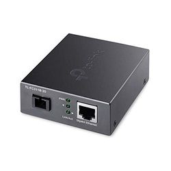 TP-Link TL-FC311B-20 Gigabit Ethernet Media Converters, Estende la Distanza della Fibra Fino a 20 km, Porta in Fibra SC, Porta RJ-45 GE, 1,25Gbps, Auto Negoziazione, 1310 NM TX, 1550 NM RX