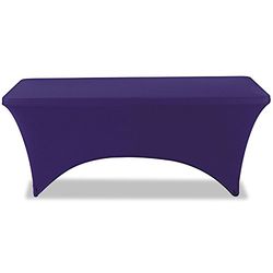 Iceberg 16526 Stretch funda de tela de mesa plegable, para 72 "x 30" cuadros, azul