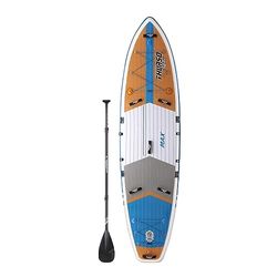 THURSO SURF Max Multifunctionele Opblaasbare Stand Up Paddle Board SUP 11'6x34"x6" Geweven Drop-Stitch w/Carbon Shaft Paddle/Clickfins/Leash/Pomp/Rugzak