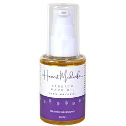 The Honest Midwife Stretch Mark Oil • 30ml • Nourish Your Skin + Prevent Stretchmarks • Reduce Itchy Feeling as Your Bump Growth • 100% Natural • Vegan • Cruelty-Free • Apricot & Jojoba Oil + Vit E