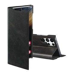 Hama Hoes voor mobiele telefoon voor Samsung Galaxy S22 Ultra "Guard Pro" (beschermhoes met kaartenvak, inklapbare Samsung S22 Ultra hoes met magneetsluiting en standfunctie) zwart