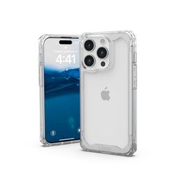 URBAN ARMOR GEAR UAG - Funda Compatible con iPhone 15 Pro de 6.1 Pulgadas, Funda Protectora Plyo Ice Resistente, antiamarilleamiento, Transparente, Grado Militar, a Prueba de caídas